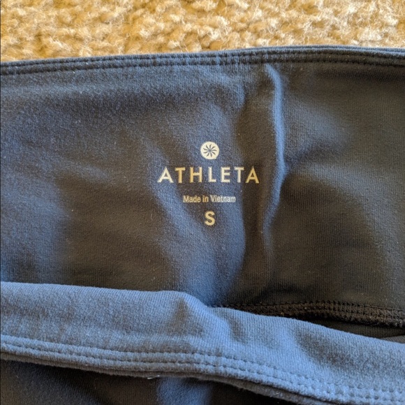 Athleta grey mesh workout leggings - Picture 3 of 4